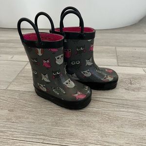 Capellini Kids Owl Rain Boots Size 4/5
